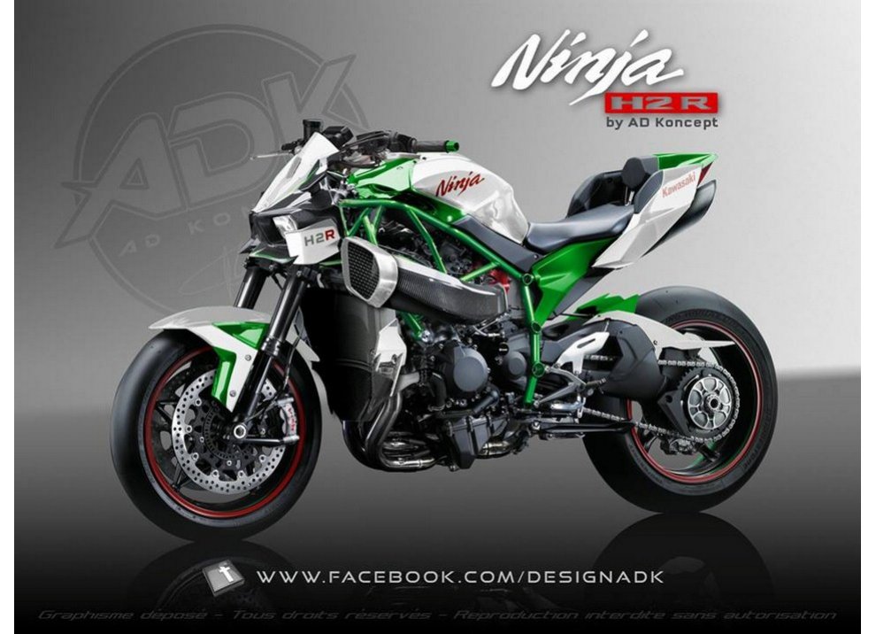 Kawasaki Ninja H2R Streetfighter by AD Koncept