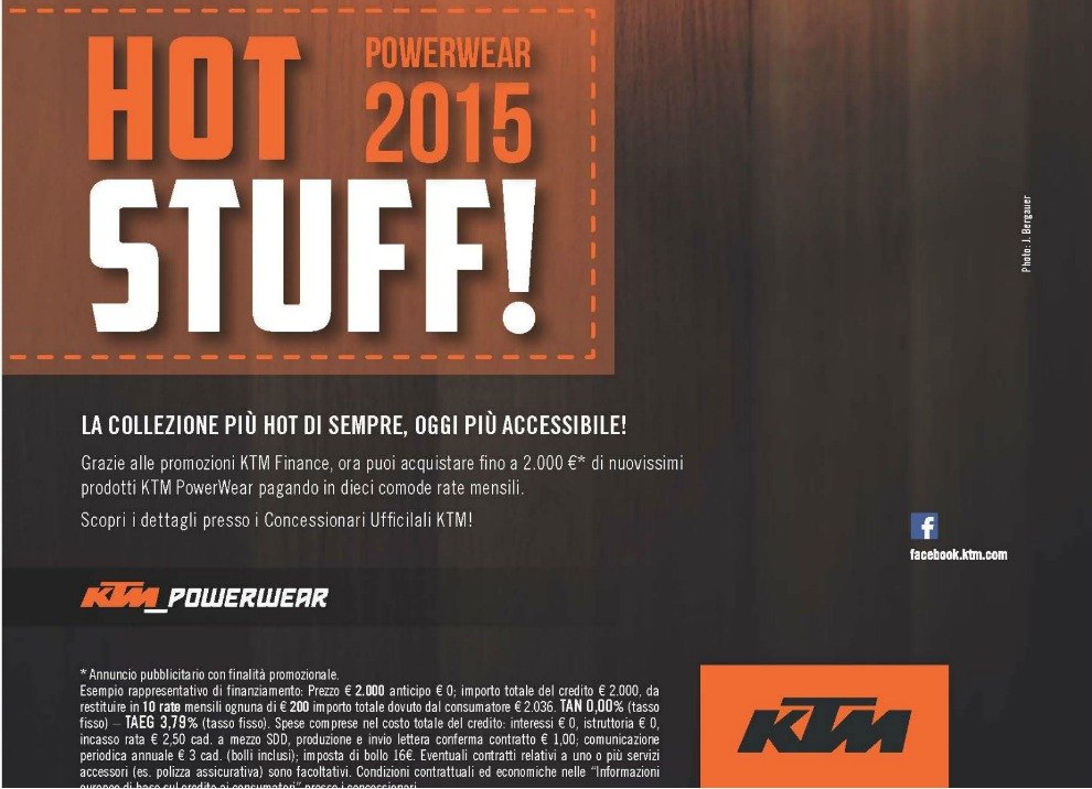 KTM, accessori in promozione fino a 2.000 euro a tasso zero - Foto 2 di 4