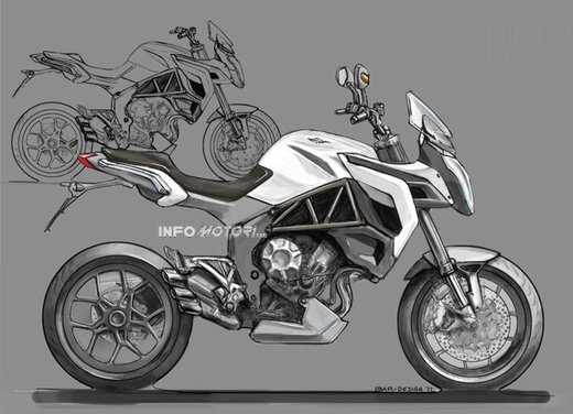 MV Agusta Rivale: il primo bozzetto prima di Eicma 2012