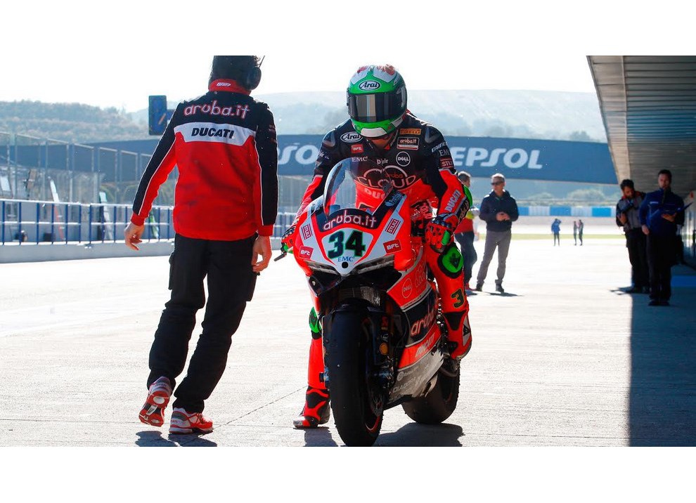 Primi test a Portimao positivi per il Team Aruba Ducati SBK