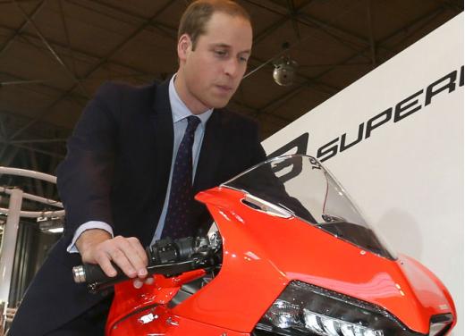 Principe William alla presentazione del nuovo Ducati Monster 1200 e del Ducati Diavel