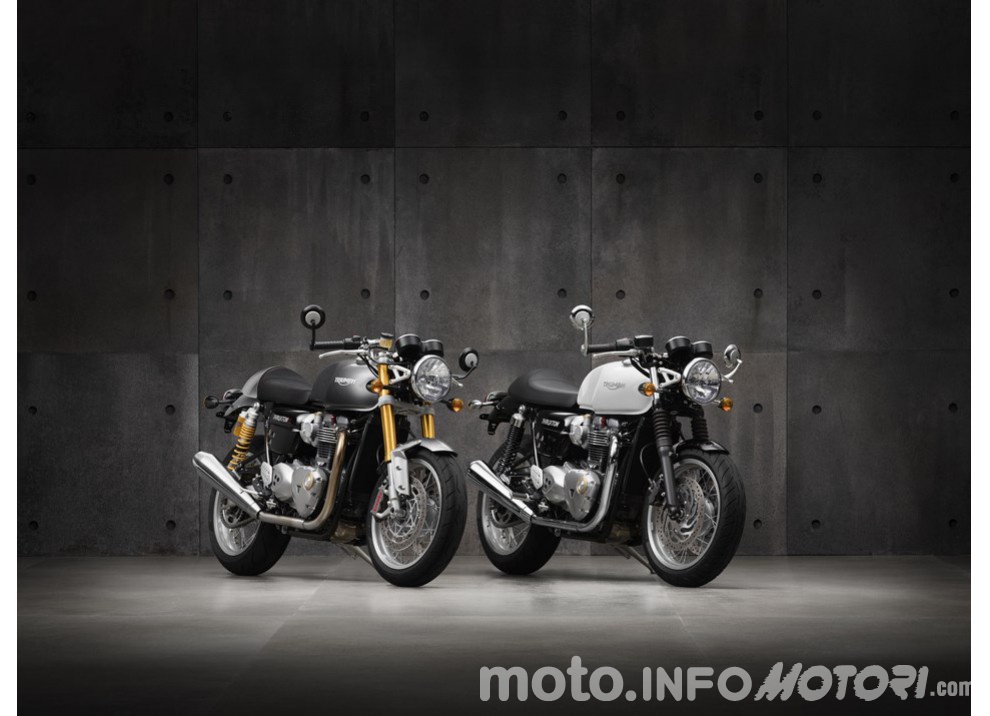 Triumph Bonneville 1200 Thruxton e Thruxton R 2016: le regine delle Café Racer