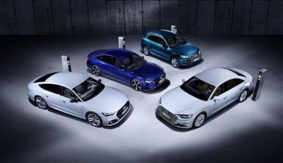 Audi A8, A7 Sportback, A6 e Q5 anche in versione ibrida plug-in