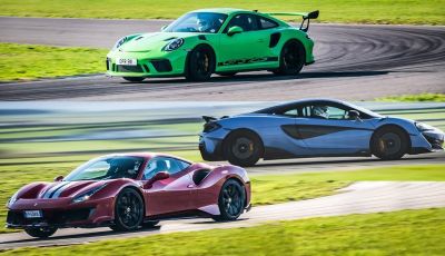 VIDEO: Ferrari 488 Pista contro Porsche GT3 RS e McLaren 600LT