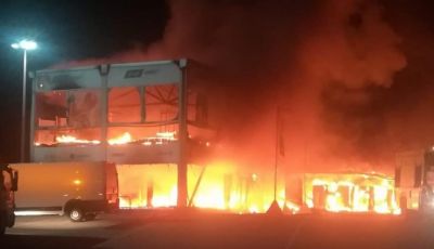 Incendio distrugge paddock della MotoE: mondiale a rischio