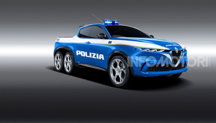 Alfa Romeo Tonale, ecco il Pick-Up della Polizia di Nikita - Foto 1 di 4