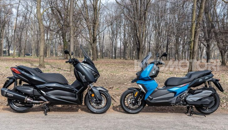 Confronto scooter 400: Bmw C400X e Yamaha XMAX 400 Iron Max - Foto 37 di 48