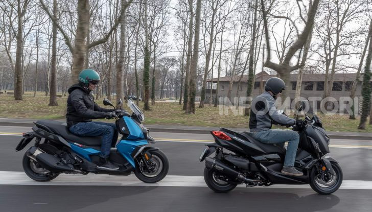 Confronto scooter 400: Bmw C400X e Yamaha XMAX 400 Iron Max - Foto 40 di 48