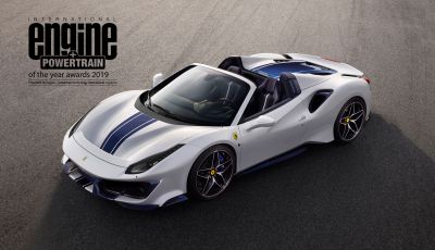 Motore Ferrari V8 per la 4° volta International Engine & Powertrain of the Year