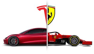 La Tesla Roadster 2 batte la Ferrari F1 2019 in una Drag Race al Sym
