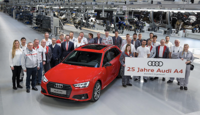 Audi A4 compie 25 anni: auguri all’Audi più venduta al mondo