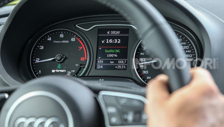 Prova nuova Audi A3 Sportback g-tron 2019: premium a metano! - Foto 22 di 22