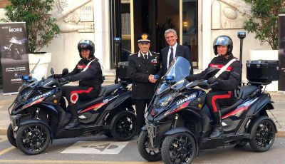Due Qooder in regalo per i Carabinieri di Milano