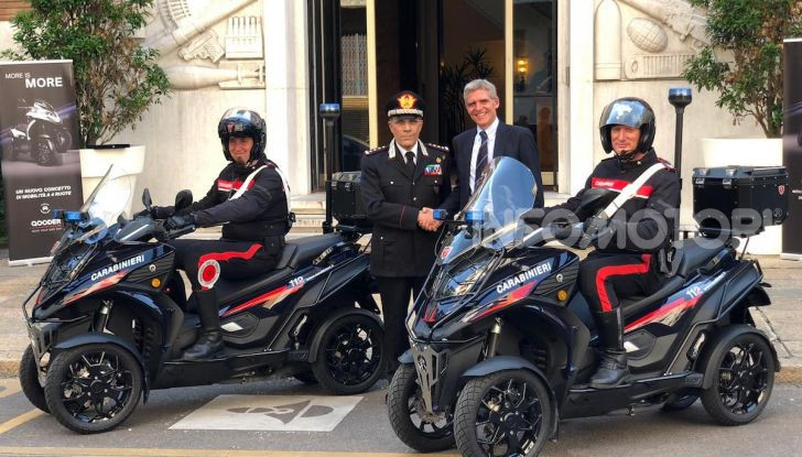 Due Qooder in regalo per i Carabinieri di Milano - Foto 2 di 5