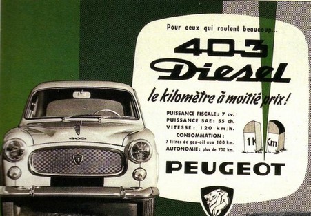 PEUGEOT 403 Diesel – la prima volta  del GASOLIO sotto il cofano della berlina di grande serie - Foto 4 di 8