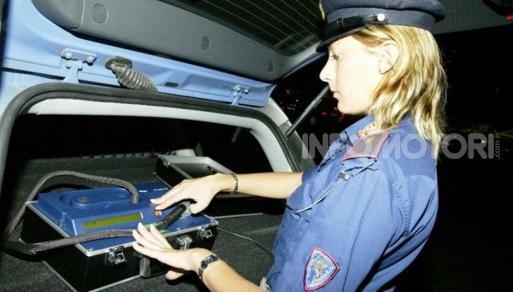 Alcol test è lo strumento della Polizia per la guida stato ebbrezza