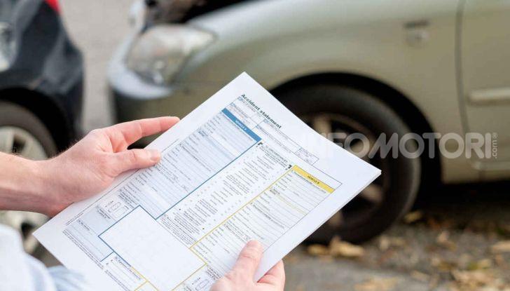 Il modulo di constatazione amichevole dopo un incidente stradale