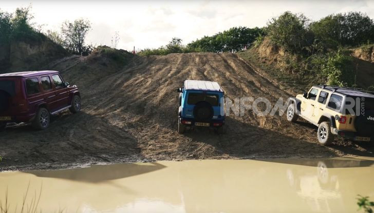 [VIDEO] La sfida Offroad tra Jimny, Classe G Wrangler - Foto 1 di 19