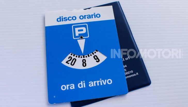 disco orario ufficiale regolamentare blu