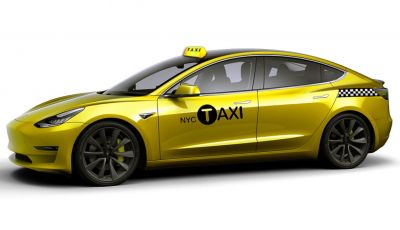 Tesla Model 3 primo taxi elettrico di New York City
