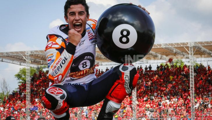 Marc Marquez Campione del Mondo MotoGP 2019 batte Quartararo in Thailandia