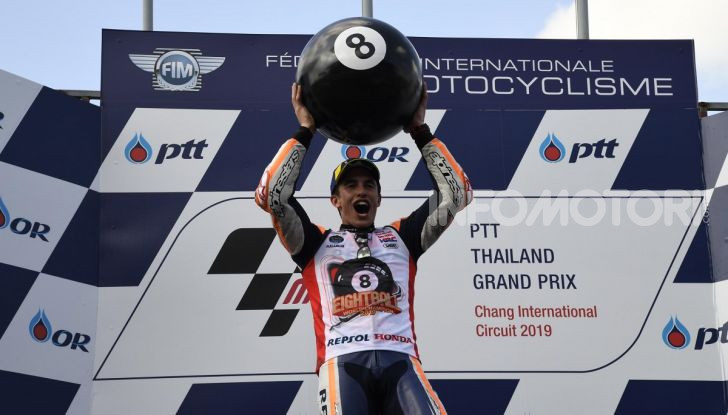 Marc Marquez Campione del Mondo MotoGP 2019 otto titoli mondiali