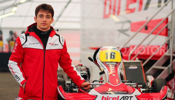 Karting: il ferrarista Charles Leclerc fonda un team di go-kart con BirelART - Foto 1 di 11