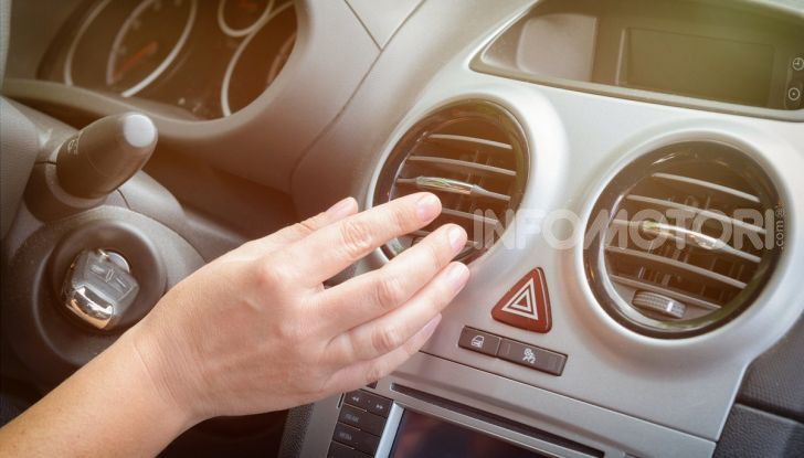 Riscaldamento auto bocchette aria