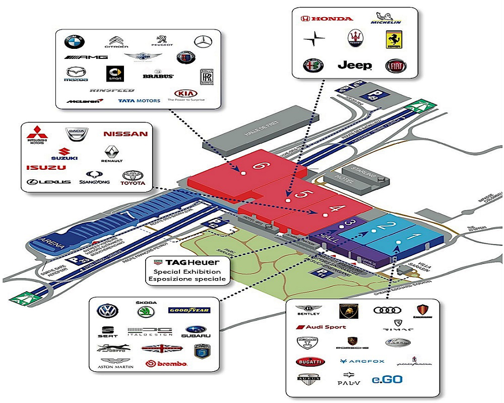 salone auto ginevra mappa