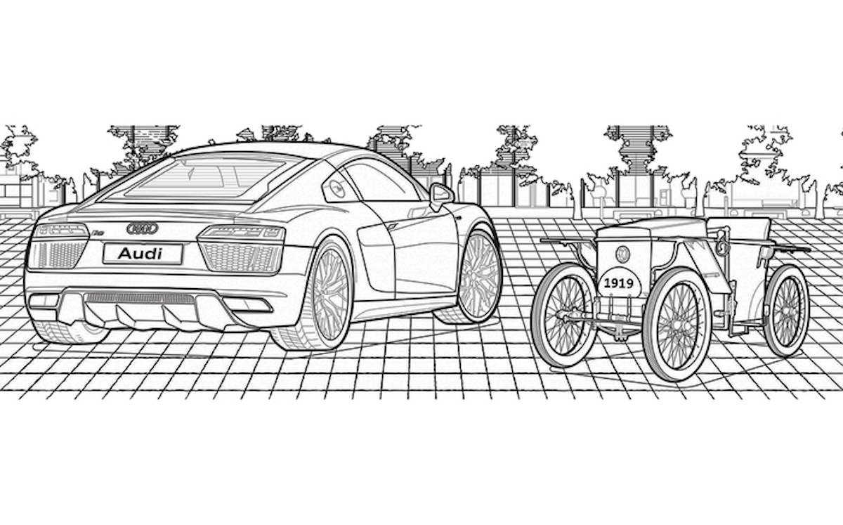 Disegni Da Colorare Gratis La Bella Iniziativa Di Mercedes E Audi Infomotori