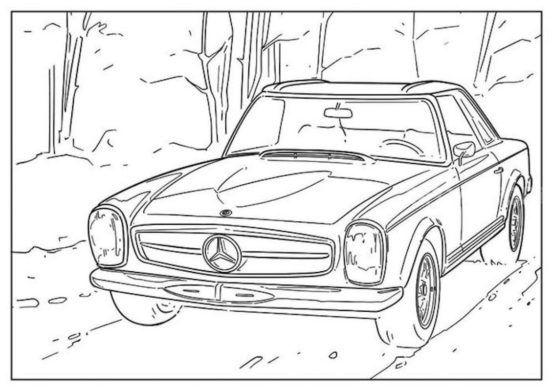 Disegni Da Colorare Gratis La Bella Iniziativa Di Mercedes E Audi Infomotori