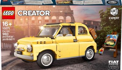 Fiat 500 LEGO Creator Expert, 960 pezzi per la citycar torinese
