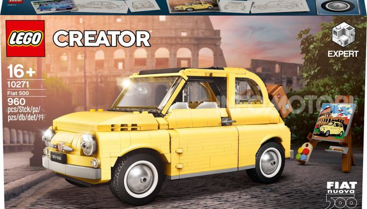 Fiat 500 LEGO Creator Expert, 960 pezzi per la citycar torinese - Foto 4 di 4