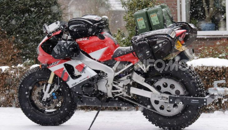 Una Yamaha R1 per raggiungere il Polo Nord - Foto 3 di 4