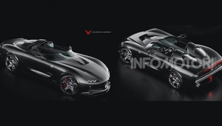 Alfa Romeo Barchetta del futuro, rendering e dettagli - Foto 1 di 7
