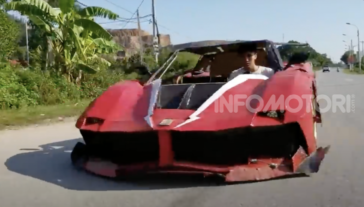 Dal Vietnam arriva la Ferrari FXX K Evo di cartone - Foto 9 di 10