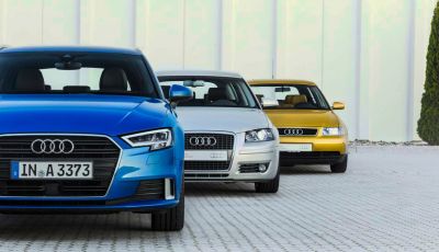 Audi A3: quattro generazioni di successi dal 1996