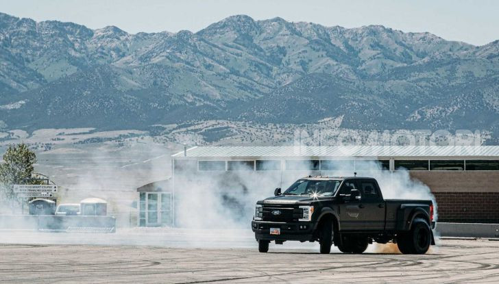 Ken Block drifting pick up Ford F450