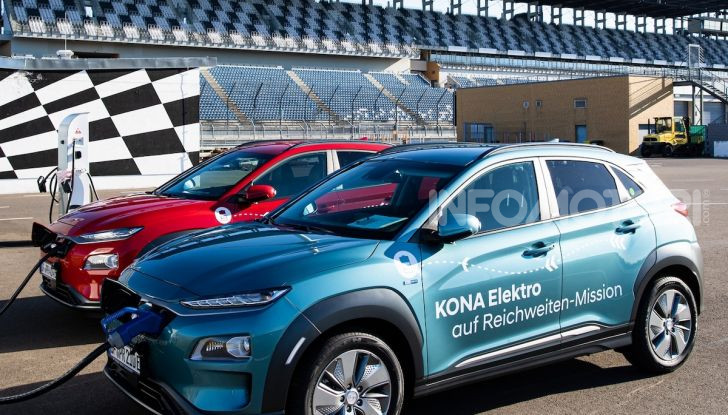 Hyundai Kona Electric da record: oltre 1000 km con una singola carica - Foto 1 di 10