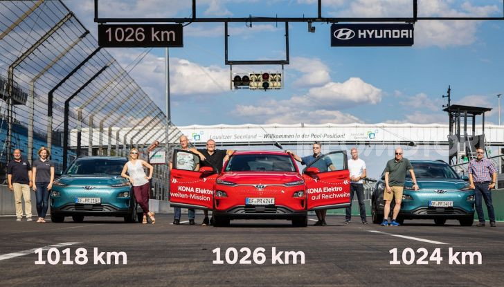 Hyundai Kona Electric da record: oltre 1000 km con una singola carica - Foto 2 di 10