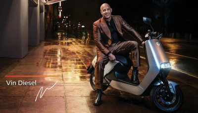 Vin Diesel diventa Fast, Furious & Green in sella allo scooter Yadea G5