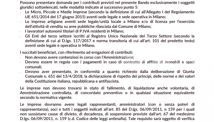 Bando sostituzione veicoli commerciali