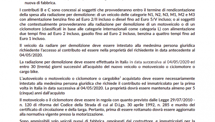 Bando sostituzione veicoli commerciali