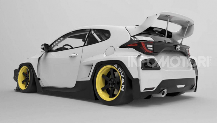 Toyota Yaris diventa una macchina da corsa col kit Rocket Bunny - Foto 1 di 6