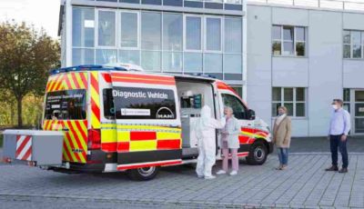 Coronavirus: ecco il laboratorio mobile per i test di Volkswagen e Bosch
