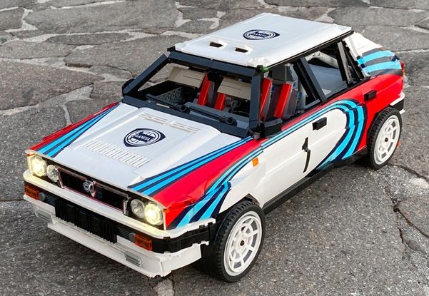 Lancia Delta Integrale 16v Lego MOC: la regina dei rally fatta di mattoncini colorati - Foto 7 di 9