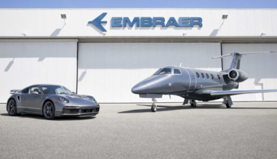 Porsche 911 Turbo S in regalo acquistando un jet Embraer