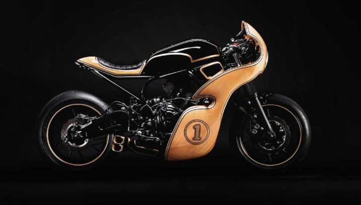 George Woodman firma la prima Yamaha XSR 700 in legno - Foto 5 di 9