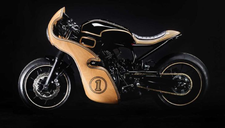 George Woodman firma la prima Yamaha XSR 700 in legno - Foto 9 di 9