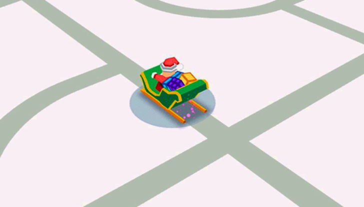 Waze app Google Babbo Natale